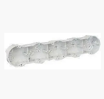 Коробка приладова 71*71*45мм п'ятикратна ПВХ сірий Копос KP 64/5