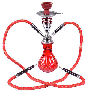 Кальян на дві персони (35см) HOOKAH A492-2 (Червоний)