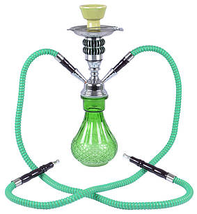 Кальян на дві персони (35см) HOOKAH A492-2 (Зелений)