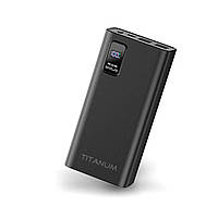 Повербанк Titanum 728S 30000 mAh Powerbank с функцией быстрой зарядки, Чорний