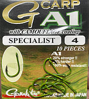 Гачки Gamakatsu A-1 G-Carp Camou Green Specialist №4 10pc