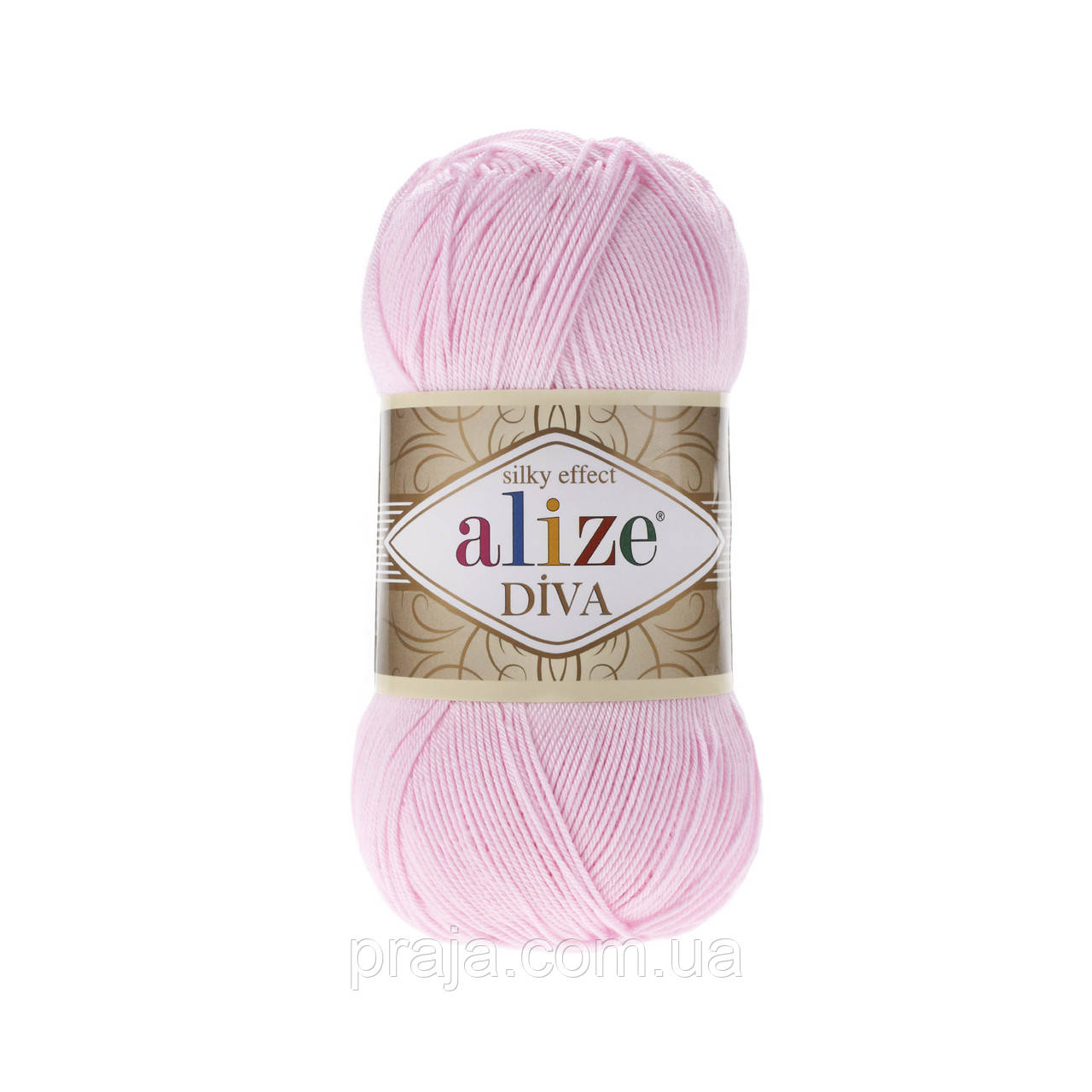 Пряжа Alize Diva(Діва) - 185 пастельно рожевий