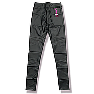 Лосини жіночі екошкіра Kenalin, розмір M-L, чорні, 9628, фото 4