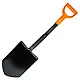 Лопата саперна Флора / FLORA з металевою ручкою 285×195×800 мм 1.6 кг (американка) (5045224), фото 4