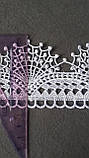 Мереживо макраме біле "павутинка", ширина 6 см (1уп = 10ярд), фото 2