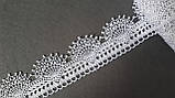 Мереживо макраме біле "павутинка", ширина 6 см (1уп = 10ярд), фото 3