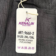 Штани жіночі вельвет кольорові Kenalin, розмір 4XL-5XL, асорті, 9660-2, фото 4