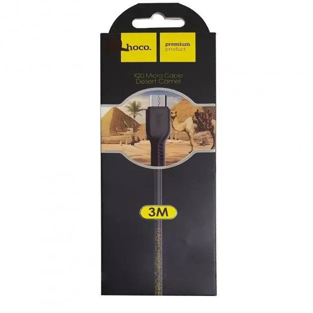 Кабель USB - micro USB 3м Hoco X20 (уп. 30шт) 300шт 9941, фото 1
