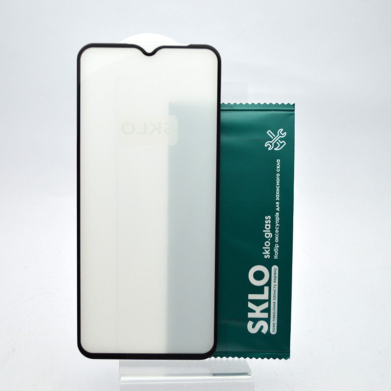 Защитное стекло SKLO 3D для Oppo A57s Black/Черная рамка, фото 5