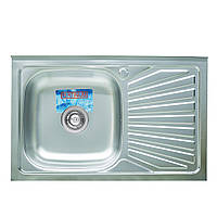 Кухонна мийка з нержавіючої сталі Valeso ДЕКОР 8050 R (0,7/160 мм)