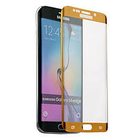Защитное стекло для Samsung Galaxy S6 Edge G925 Gold