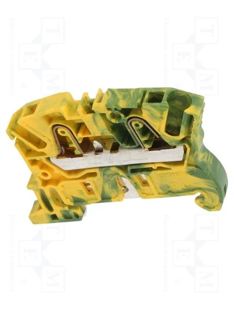 Клема ABB ZK4-PE пружинна жовто-зелена 4,0мм2 ширина 6мм (1SNK706150R0000)