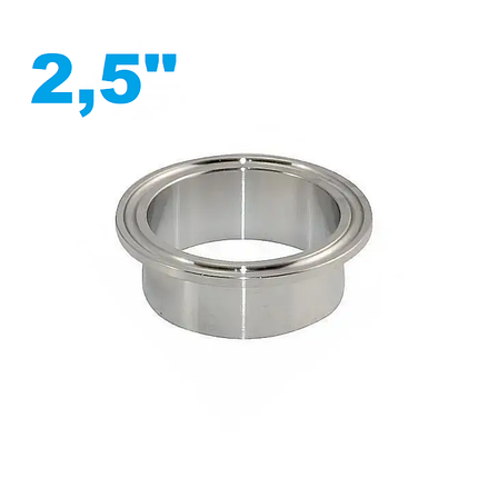 2,5" Фланець кламповий приварний (sms63), фото 1