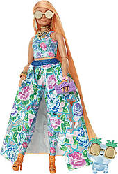 Лялька Барбі Екстра Модниця у квітковому платті Barbie Extra HHN14