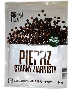 Приправа Kuchnia Lidl  Pieprz Czarny Ziarnisty 14г