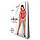 Бодистокінг з доступом Passion BS086 червоний, вертикальна сітка, виріз на спинці, фото 4