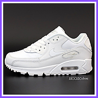 Кроссовки мужские и женские Nike air max 90 white / Найк аир макс 90 белые