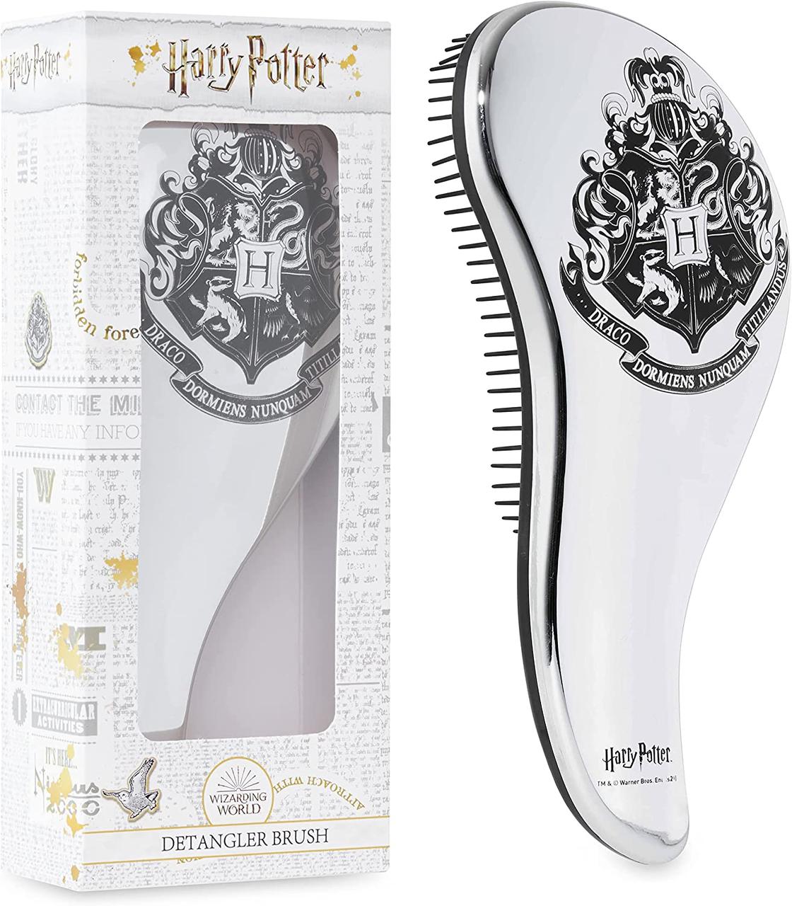 Щітка для волосся Harry Potter Anti-pull Detangling, оригінальні подарунки для всіх типів волосся, офіційний продаж (срібло)