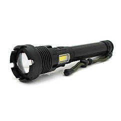 DR-ліхтар ручний Voltronic XHP90, 1LED XHP90, 45 W, бічний світлодіод, 7 режимів, ZOOM,2х18650/6200mah, Black,