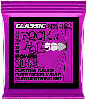 Струны для электрогитары Ernie Ball 2250 Classic Pure Nickel Power Slinky 11/48