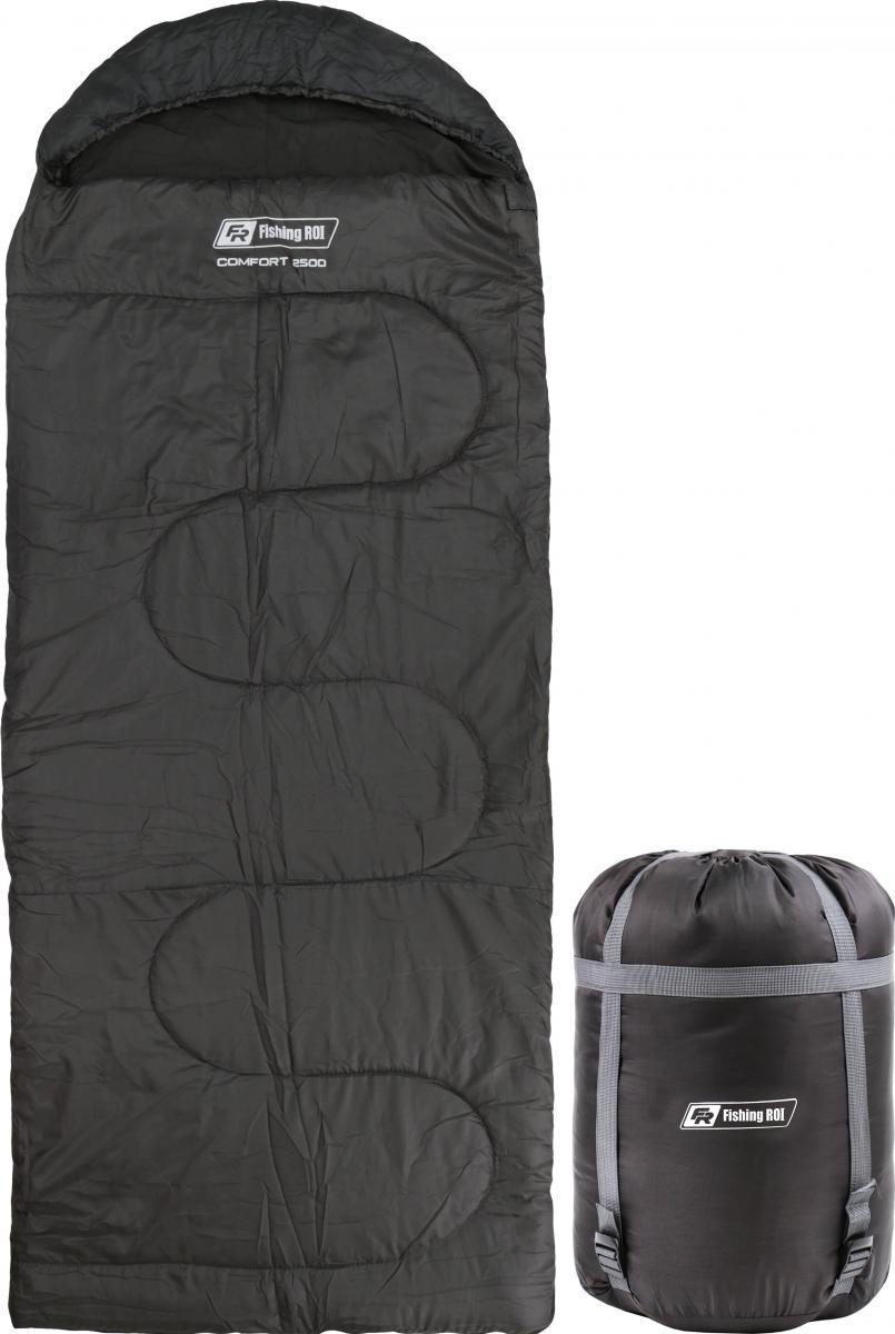 Спальний мішок (спальник) Fishing Roi "Com-Fort" 2500 220*90 -5 до 5 °C dark grey