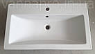 Тумба ЮВВІС для ванної кімнати 70 см біла підвісна ЛІОН з умивальником КОМО, фото 3