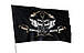 Піратський прапор «Веселий Роджер». Розмір: 1,0 * 1,5 м, фото 2