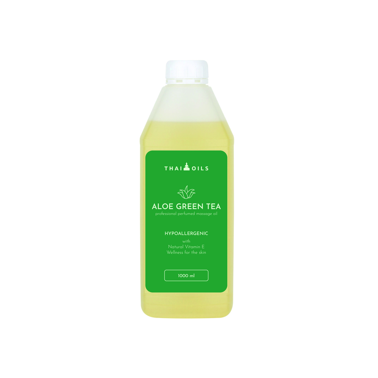 Професійна масажна олія «Aloe green tea» (зелений чай) 1000 ml , buba