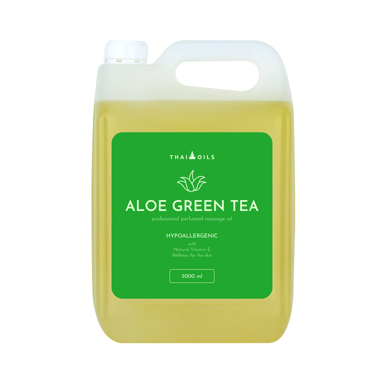 Професійна масажна олія «Aloe green tea» 5000 ml , зелений чай, buba, фото 1