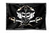 Піратський прапор "Веселий Роджер", Штучний шовк, 1200х700 мм, фото 3