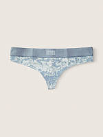 Трусики Victoria's Secret Velvet Thong Chalk Blue M