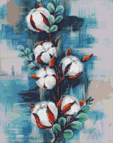 Алмазна мозаїка AMO7433 Бавовна ©kkatyshaa, 40x50см Ideyka на підрамнику, фото 1