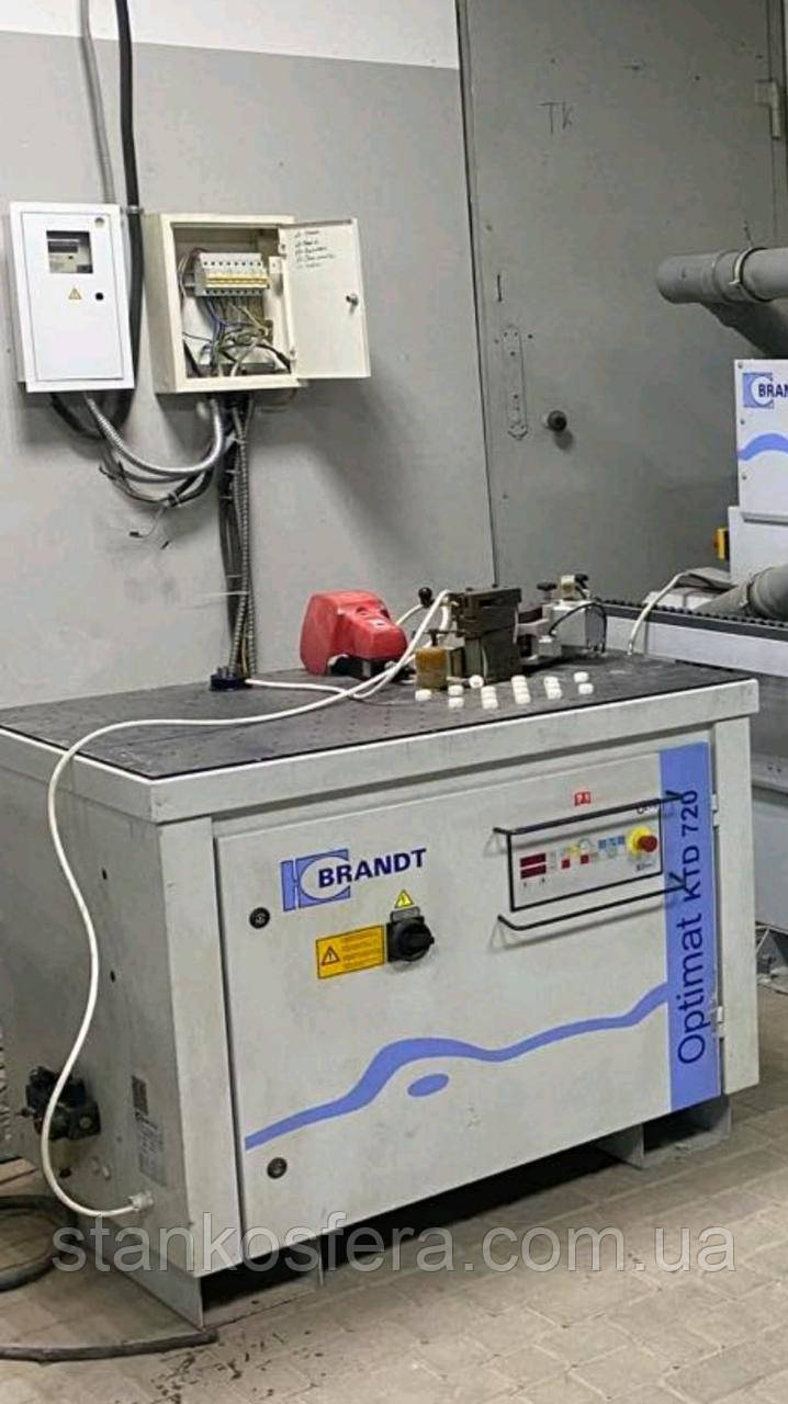 Brandt KTD 720 бв крайкооблицювальний верстат для прямих і криволінійних деталей 2004р.
