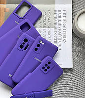 Чохол Silicone Case Full (AAA) для Samsung Galaxy Note 10 (SM-N970) 7 Ультрафіолет / Dark Purple