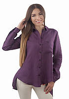 Стильна блуза сорочка жіноча з льону