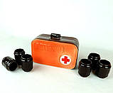 Набір для алкоголю Аптечка 1.5 л з чарочками - подарунок для медиків та чоловіків в гараж або машину, фото 3