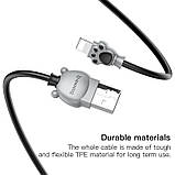 Кабель Baseus Lightning Bear Cable 1m, Black-Grey (CALBE-0G), фото 2