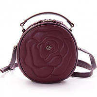 Женская круглая бордовая сумка-клатч кросс-боди David Jones женская мини-сумка через плечо цвет марсала