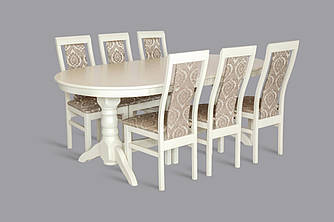 Комплект обідній стіл Гостинний стільці Ноа