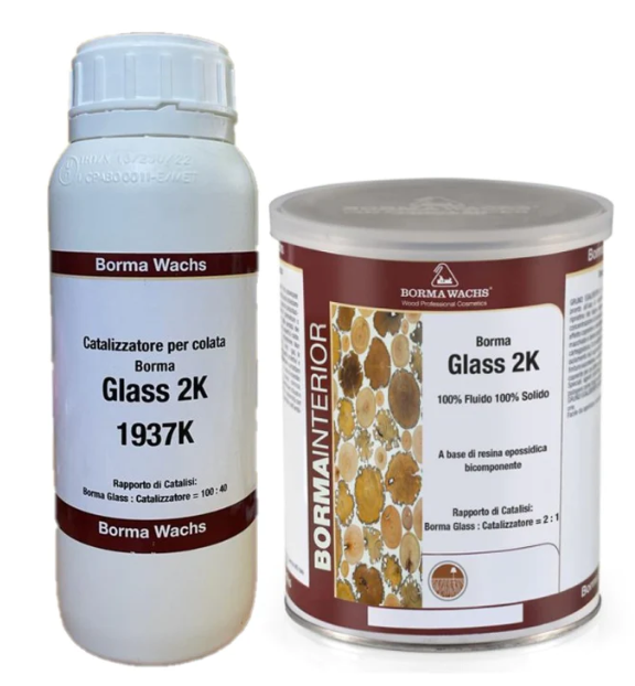 Епоксидна смола Borma Glass 2K 1кг + 0.4кг затверджувач (розлив)