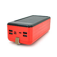 Power bank 100000 mAh Solar, KKD-10W, Input: 5V/2.1A, Output: 5V /2.1A, Red, BOX