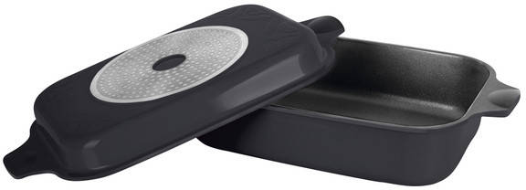 Гусятниця Ringel Zitrone з кришкою сковородою-гриль 6+3 л (RG-2108-34 BL), фото 1