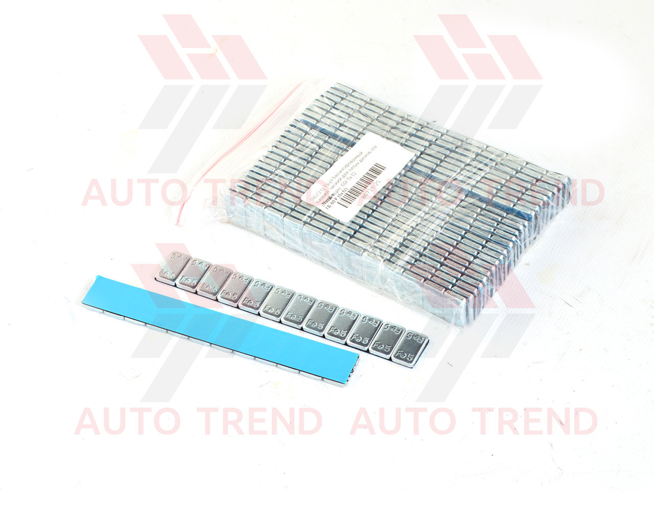 Вантаж балансувальний самокл. низький для литих дисків л/а сталь оцин. 60 г 5х12, 100 шт.