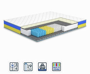 Ортопедичний матрац MatroLuxe ЗАГРАВА/ZAHRAVA (19см, 3/4 5zone Pocket Spring)