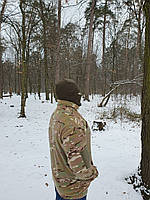 Військова кофта на блискавці з флісу з накладками під шеврони розміру 56 кольорів мультикам 2743, фото 3