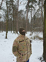 Військова кофта на блискавці з флісу з накладками під шеврони розміру 56 кольорів мультикам 2743, фото 7