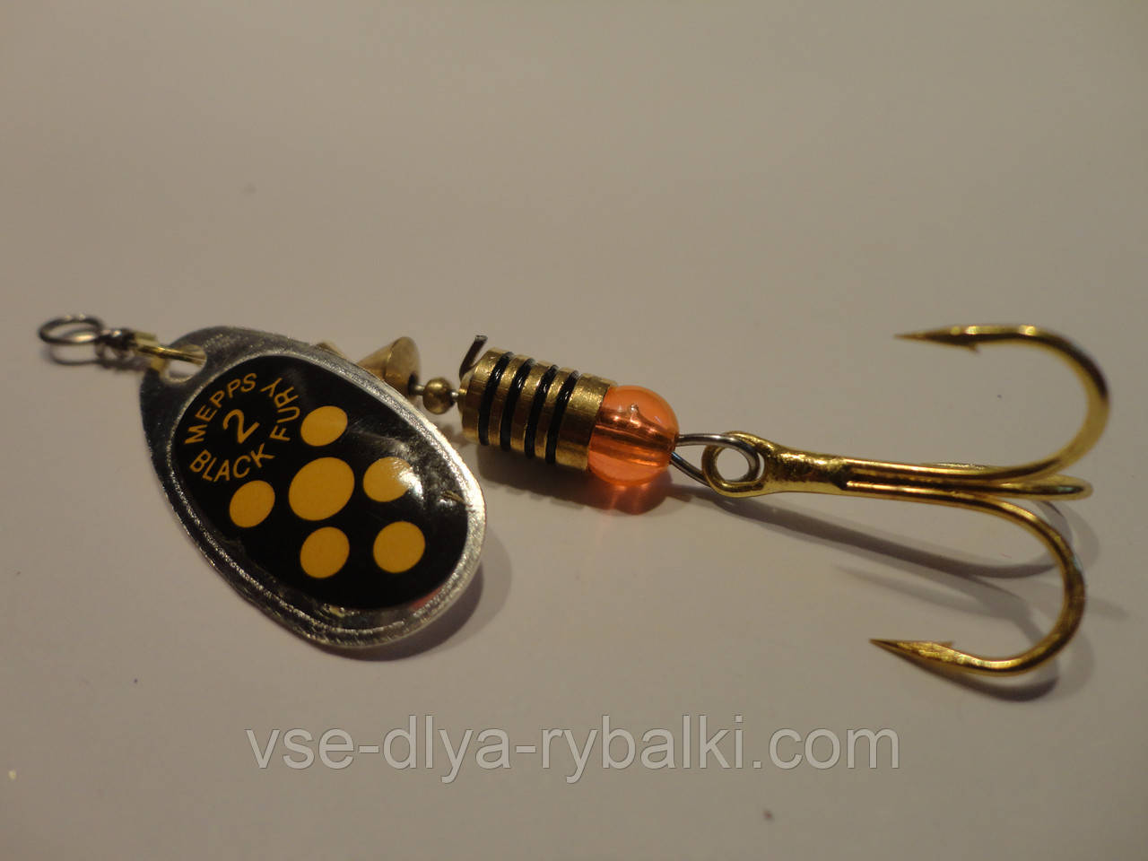 Вертушка mepps Black fury 2 срібло з жовтим, фото 1