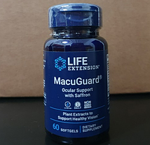 Вітаміни для очей Life Extension MacuGuard Ocular Support with Saffron 60 softgels, фото 4