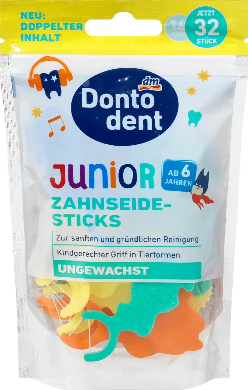 Dontodent Зубні нитки дитячі Junior 32 шт