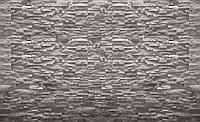 Фотообои 3Д в интерьере 254x184 см Серая стена под декоративный камень (1932P4)+клей